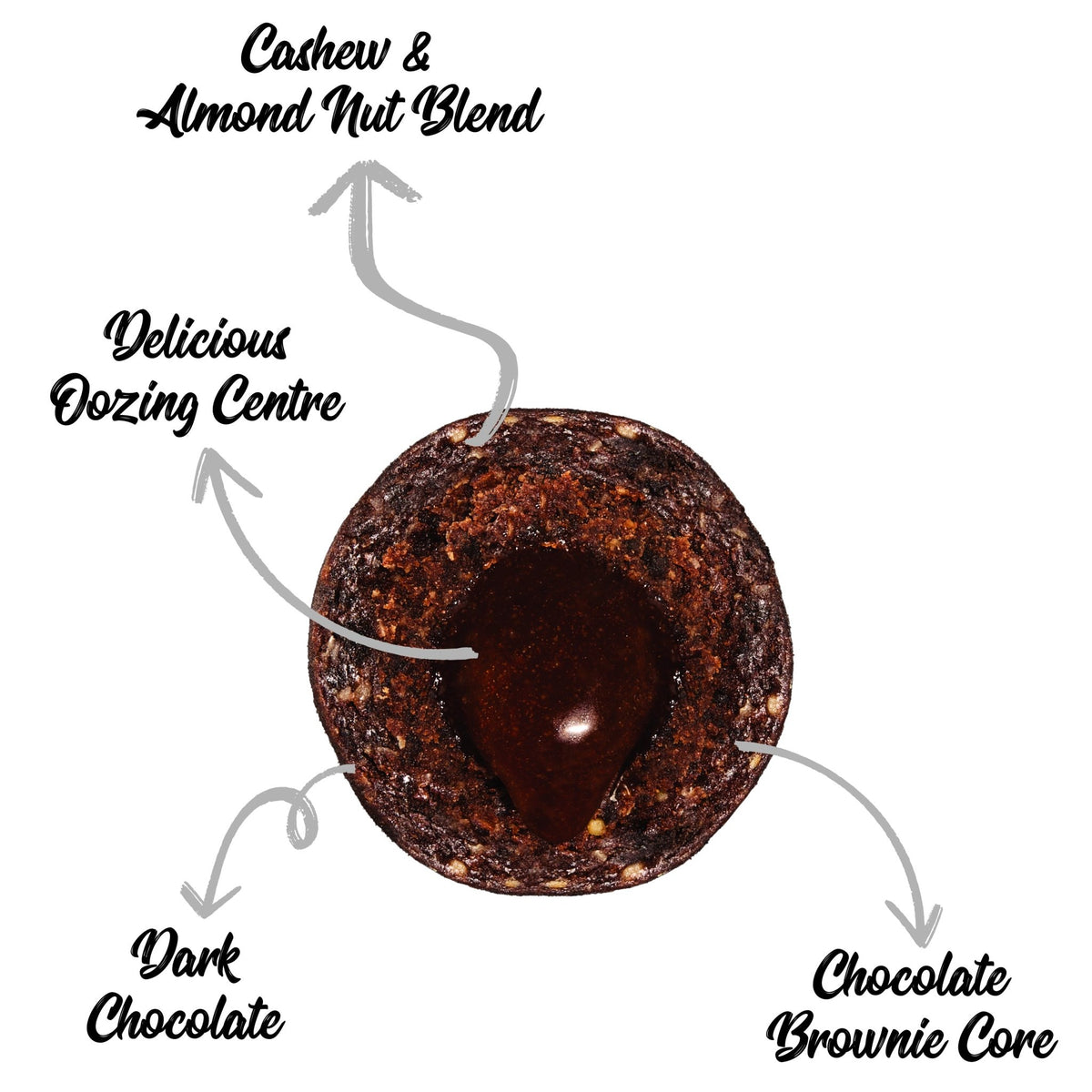 SNACK2GO Snack Bites Choc Brownie - 4 Snacks