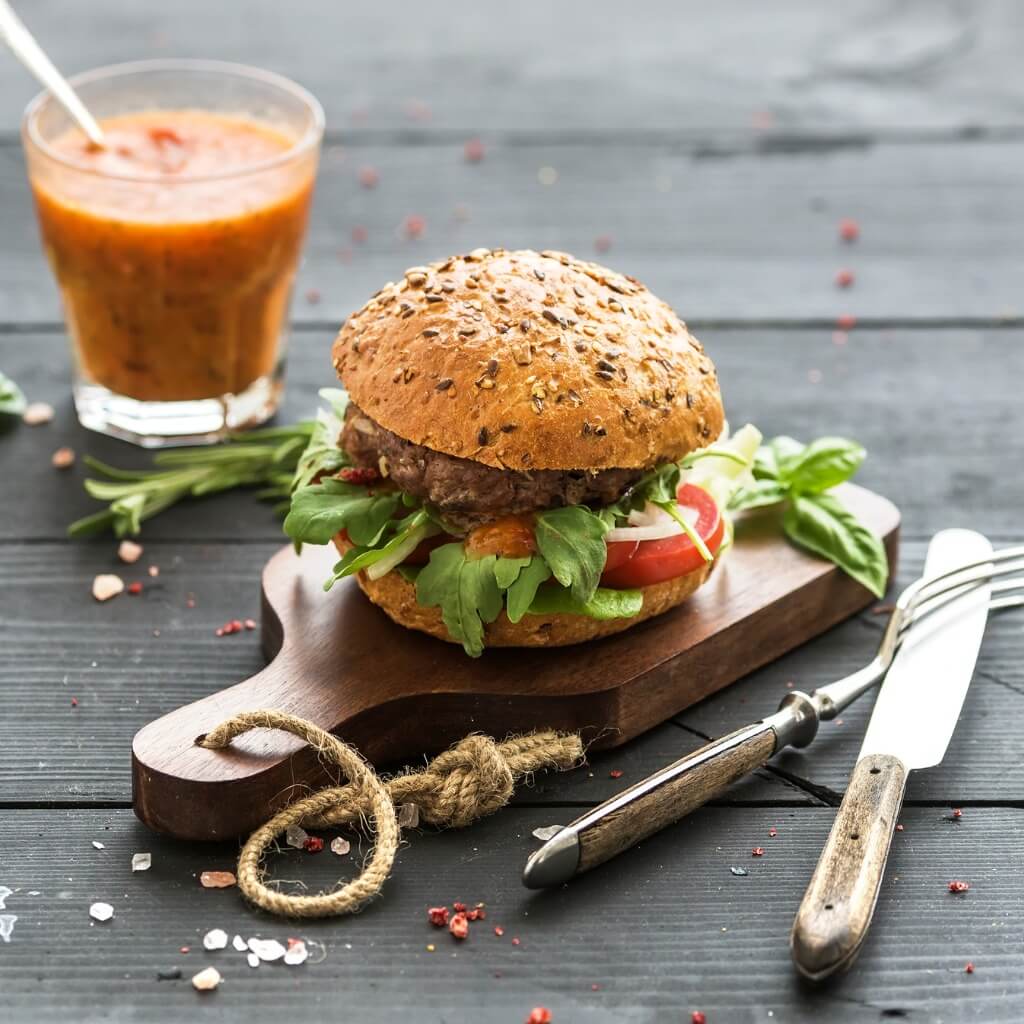 Healthy Burger Recipe - Optislim