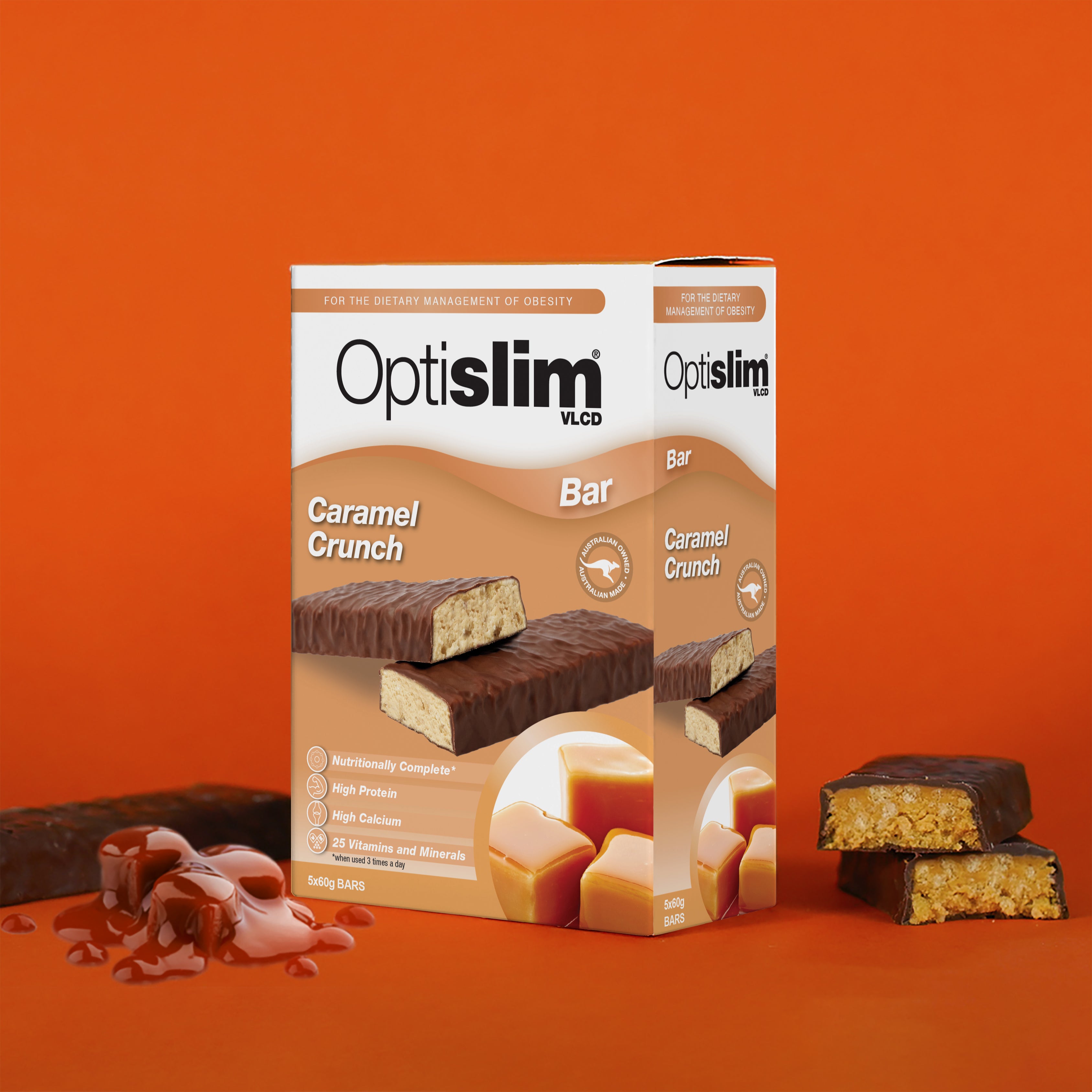 VLCD Bars Caramel Crunch - Optislim