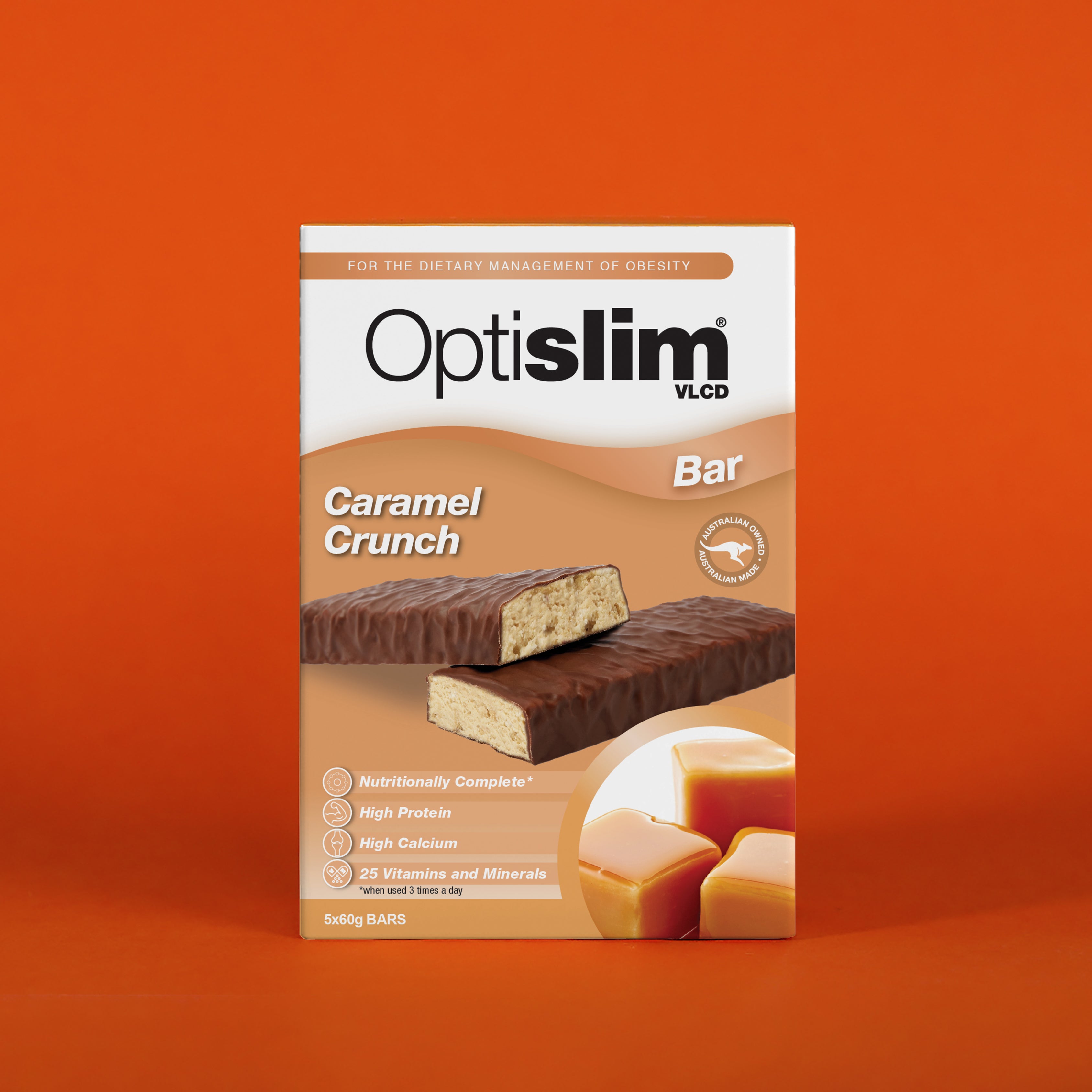 VLCD Bars Caramel Crunch - Optislim