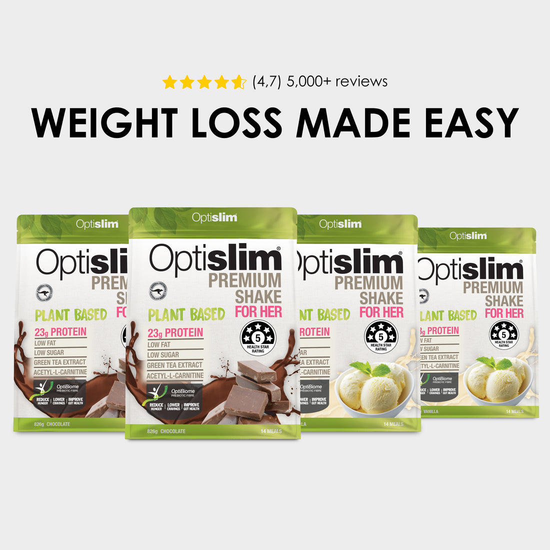 Optislim Plant Based Shakes Bundle - 56 Meals