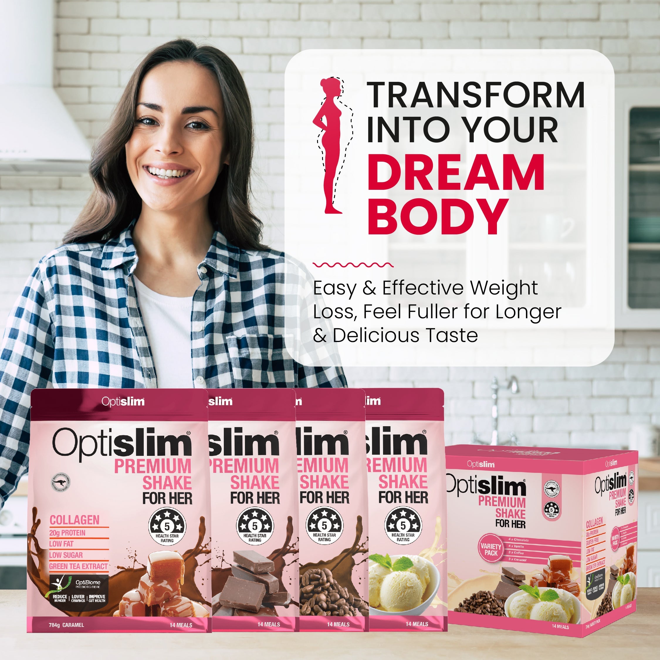 Buy 3 GET 1 FREE - Optislim For Her Bundle - Optislim