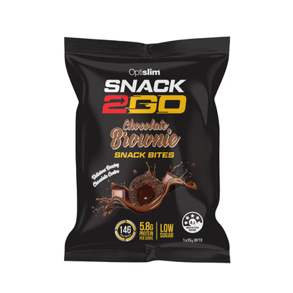 SNACK2GO Snack Bites Choc Brownie - Optislim