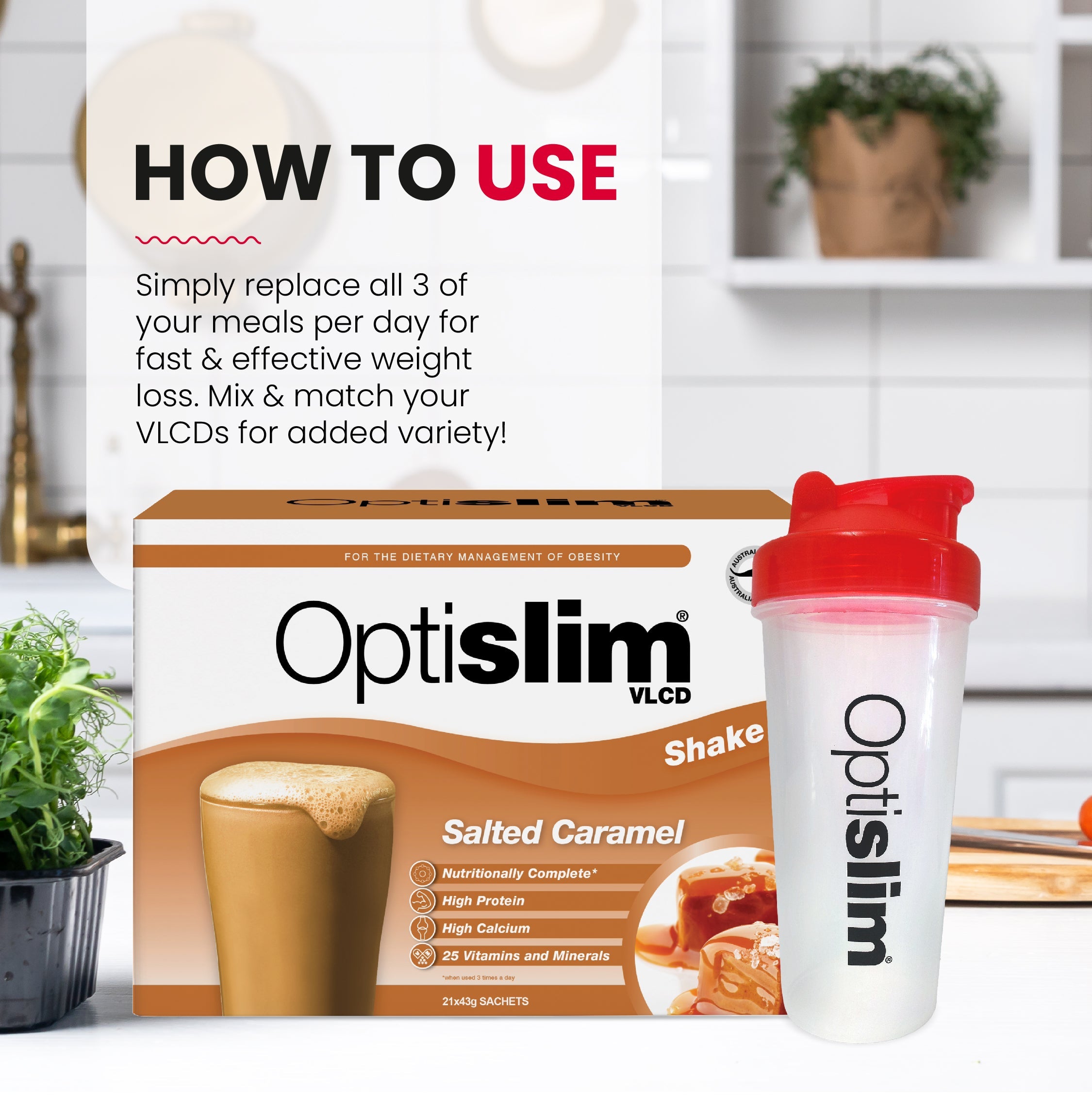 VLCD Meal Replacement Shake Banana - Optislim