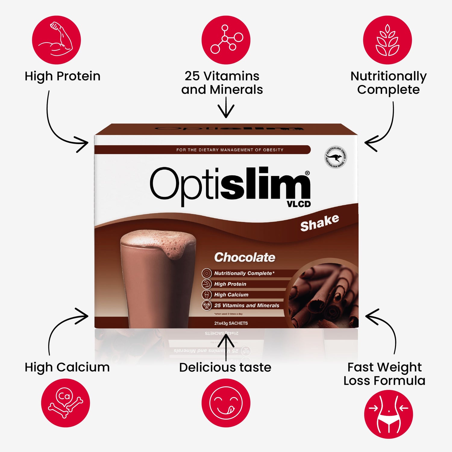 VLCD Meal Replacement Shake Salted Caramel - Optislim