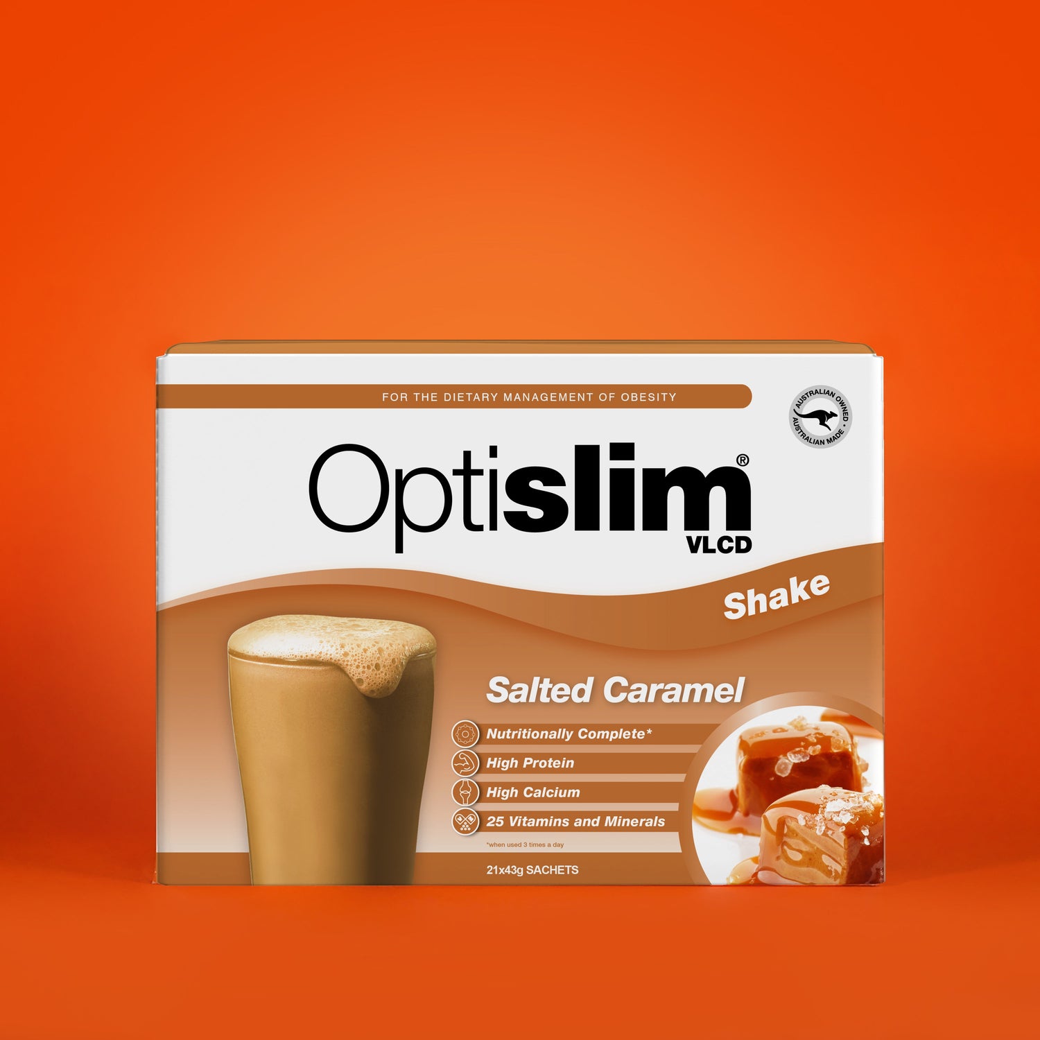 VLCD Meal Replacement Shake Salted Caramel - Optislim