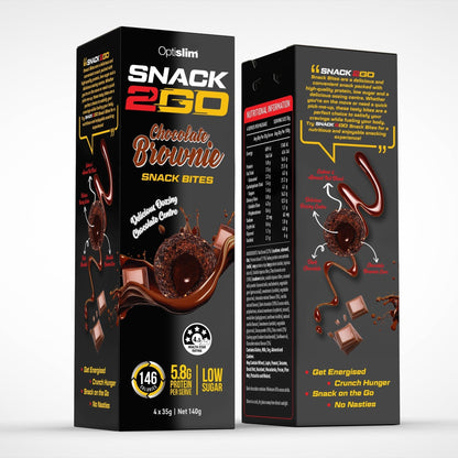 SNACK2GO Snack Bites Choc Brownie - 4 Snacks