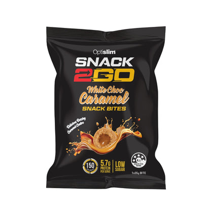 SNACK2GO Snack Bites White Choc Caramel - 4 Snacks