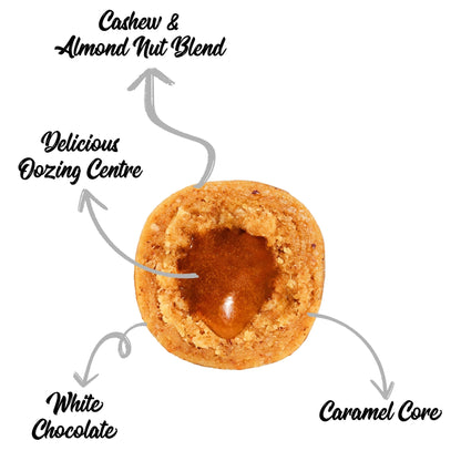 SNACK2GO Snack Bites White Choc Caramel - 4 Snacks