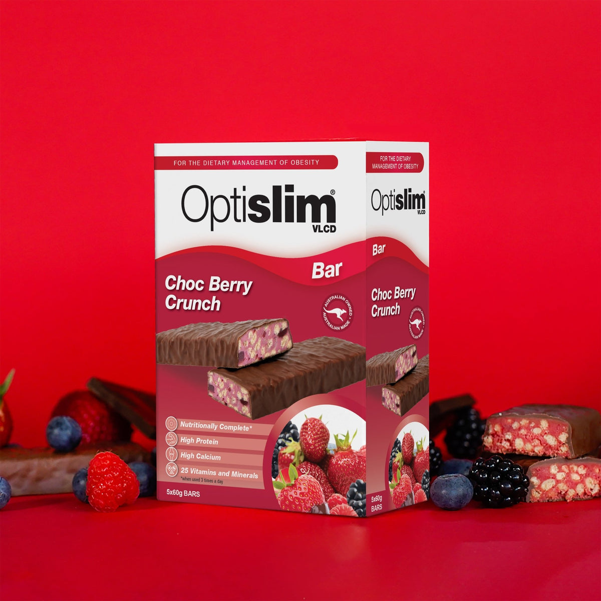 VLCD Bars Choc Berry Crunch - Optislim