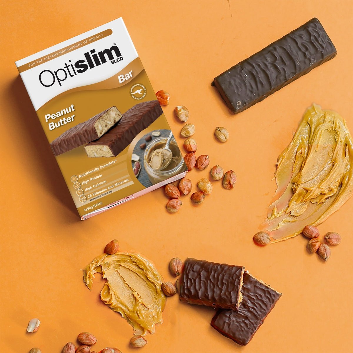 VLCD Bars Peanut Butter - Optislim