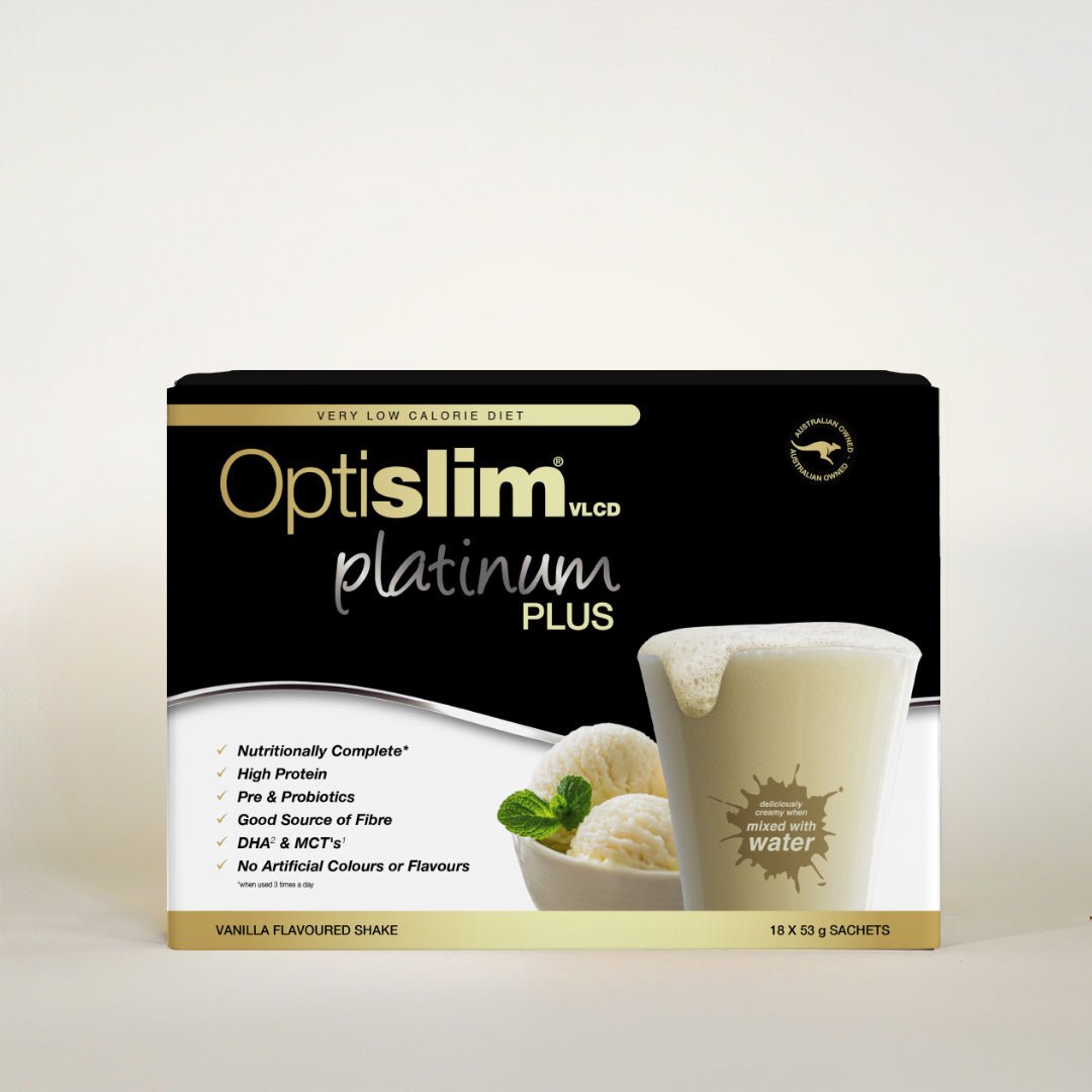 VLCD PLATINUM PLUS Shake Vanilla - 18 Meals - Optislim
