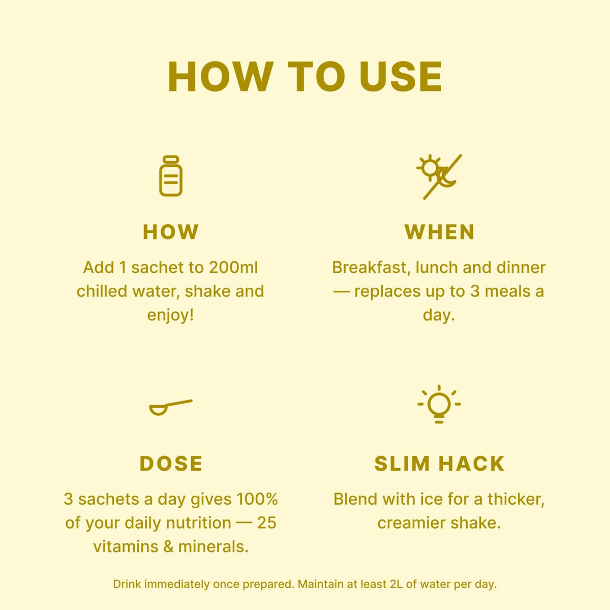VLCD PLATINUM Shake Banana - 21 Meals - Optislim