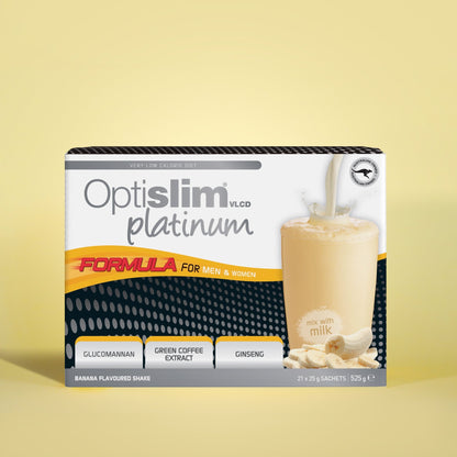 VLCD PLATINUM Shake Banana - 21 Meals - Optislim