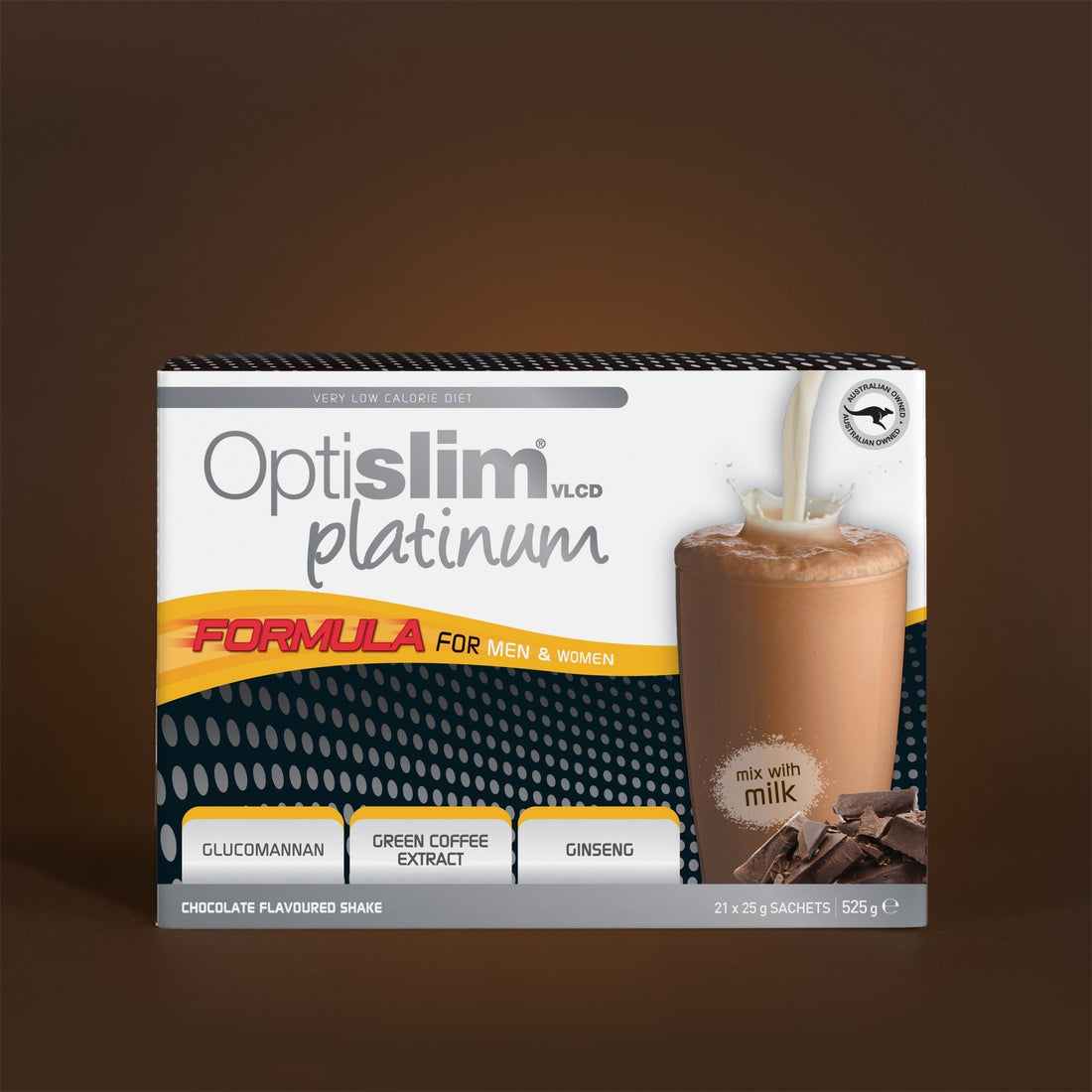VLCD PLATINUM Shake Chocolate - 21 Meals - Optislim