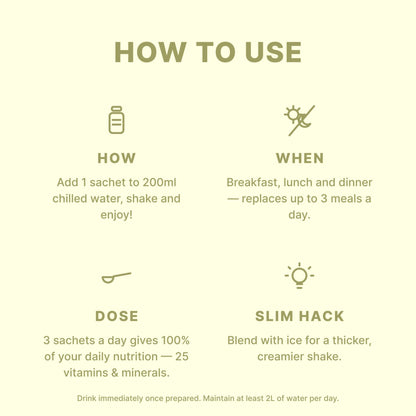 VLCD PLATINUM Shake Vanilla - 21 Meals - Optislim