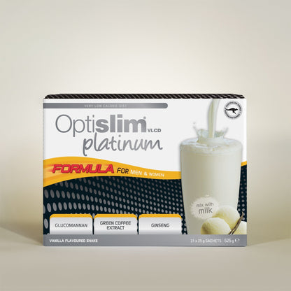 VLCD PLATINUM Shake Vanilla - 21 Meals - Optislim